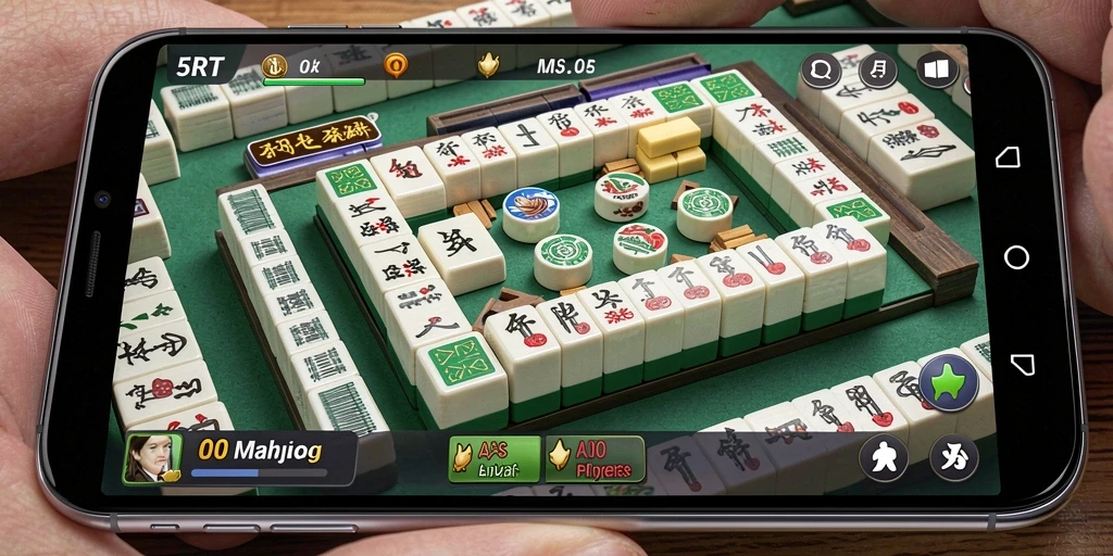 Tampilan gameplay Mahjong yang menarik dan interaktif di 5RT.