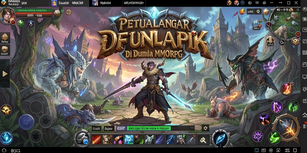 Gameplay seru dan aksi mendebarkan dalam MMORPG 8055.