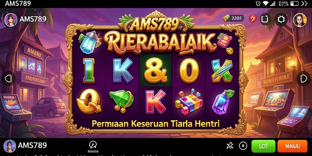 Screenshot gameplay AMS789 dengan tampilan slot yang menarik dan interaktif.