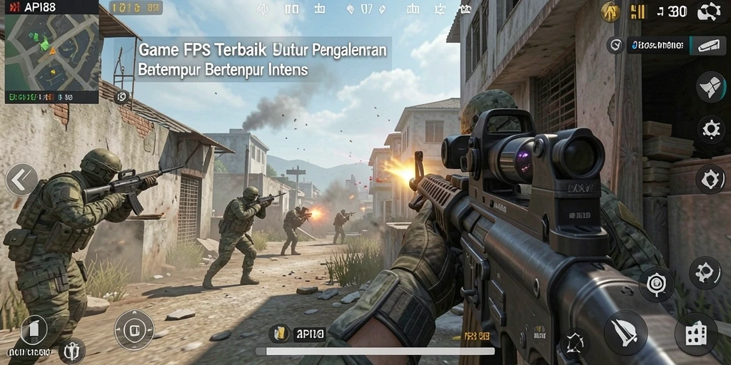 Tampilkan aksi menegangkan dalam game FPS API88.