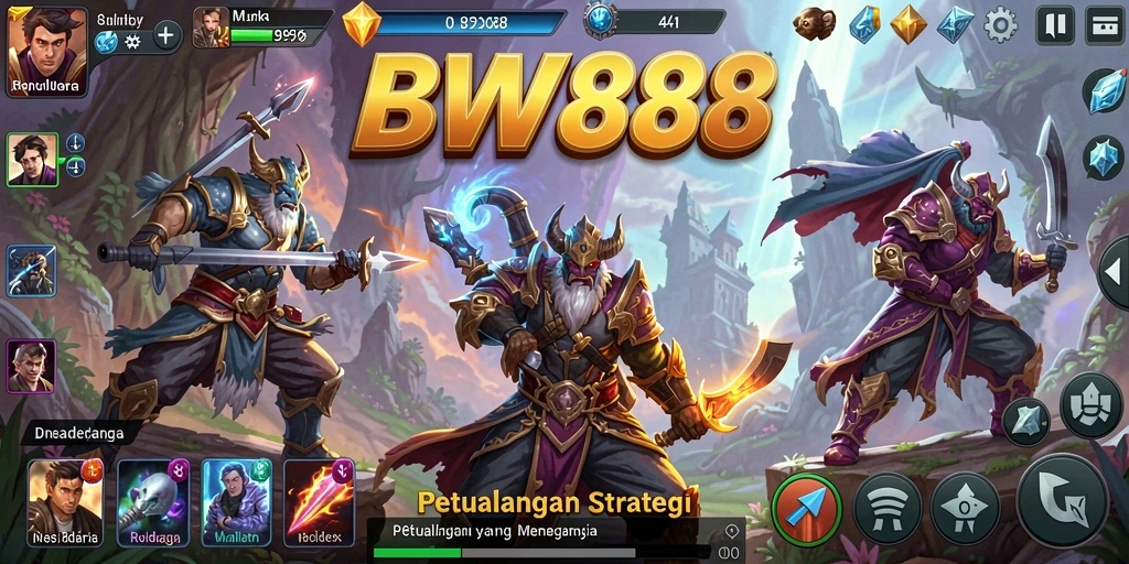 Tampilan gameplay BW888 yang menegangkan dan strategis.