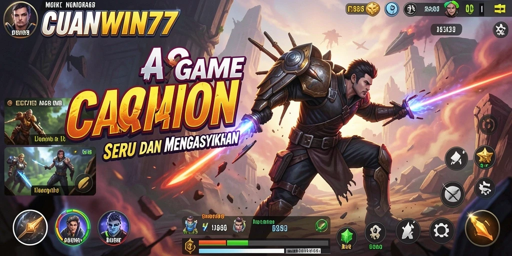 Tampilan gameplay seru dalam CUANWIN77 dengan aksi tak terbatas.