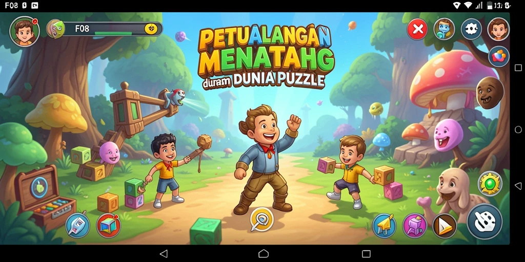 Screenshot F08 menampilkan gameplay Puzzle yang mendebarkan dan menantang.
