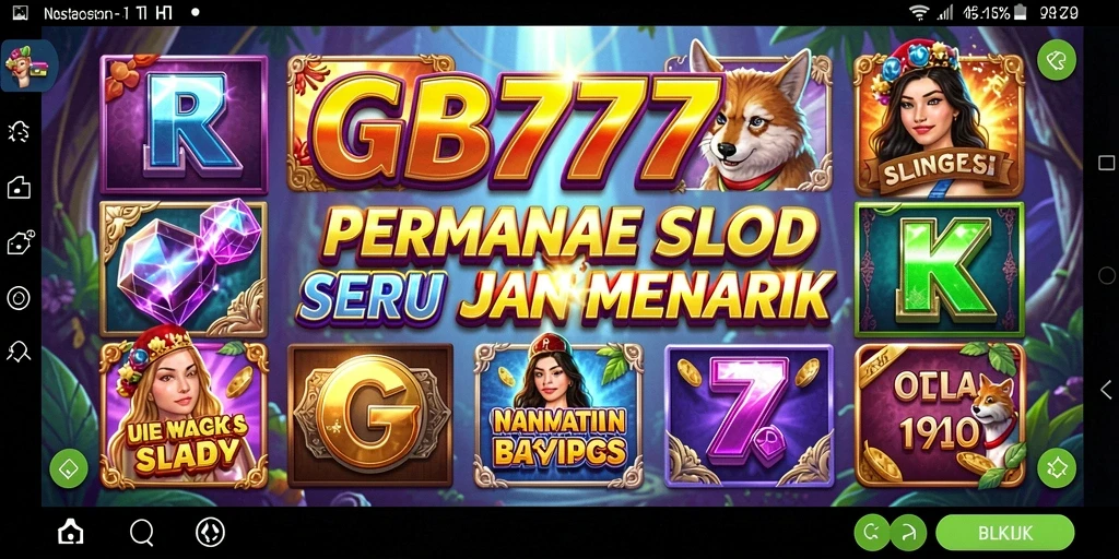 Tampilan gameplay GB777 yang menarik dan penuh warna dalam permainan Slot.