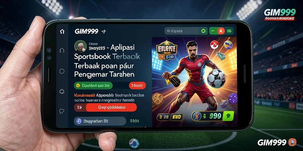 Tampilan utama GIM999 menampilkan berbagai pilihan taruhan olahraga.