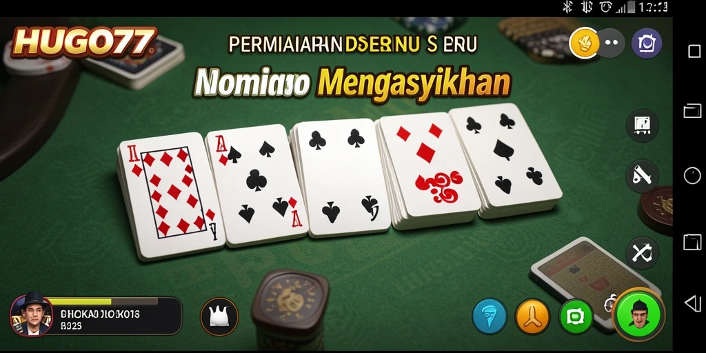 Tampilan gameplay HUGO77 yang seru dan interaktif.