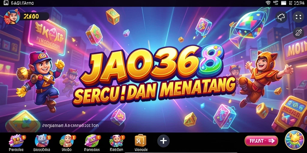 Screenshot dari JAGO368 menunjukkan aksi gameplay yang energik.
