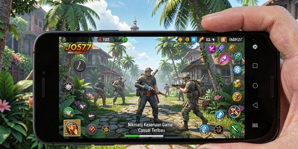 Tampilan gameplay seru dari JOS77 yang menghibur.