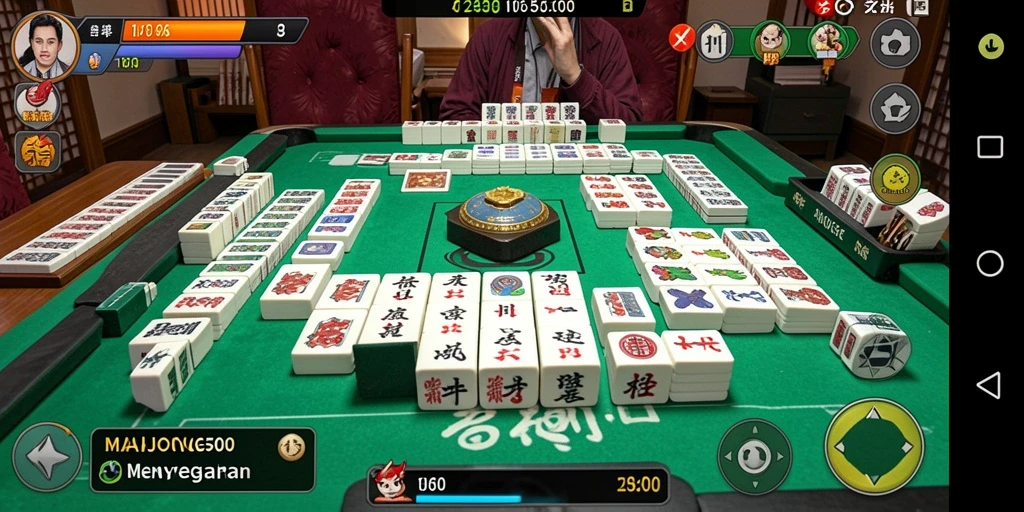 Tampilan gameplay seru di MAHJONG500 yang menantang.