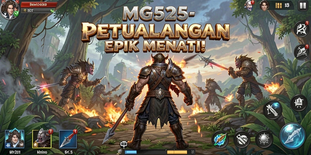 Tampilan gameplay MG525 dengan aksi petualangan yang mendebarkan.