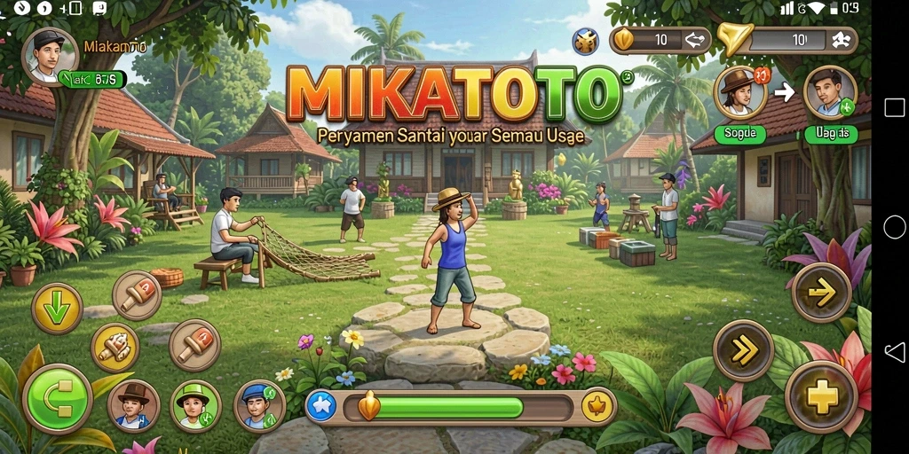 Tampilan menarik dari gameplay MIKATOTO yang seru dan santai.