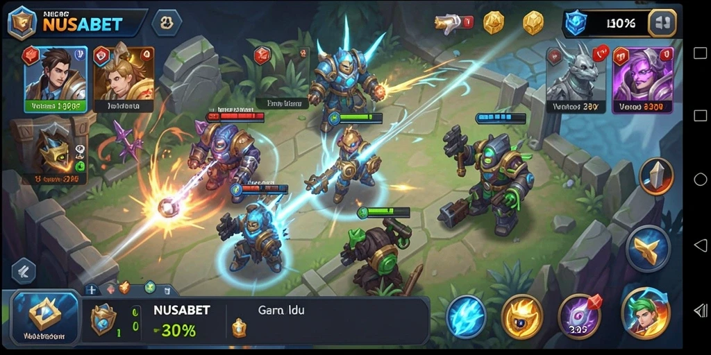 Tampilan menarik saat bermain NUSABET dengan strategi Idle.