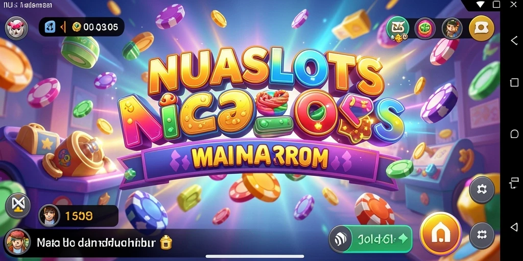 Screenshot utama NUSASLOTS menampilkan keseruan gameplay slot yang menarik.
