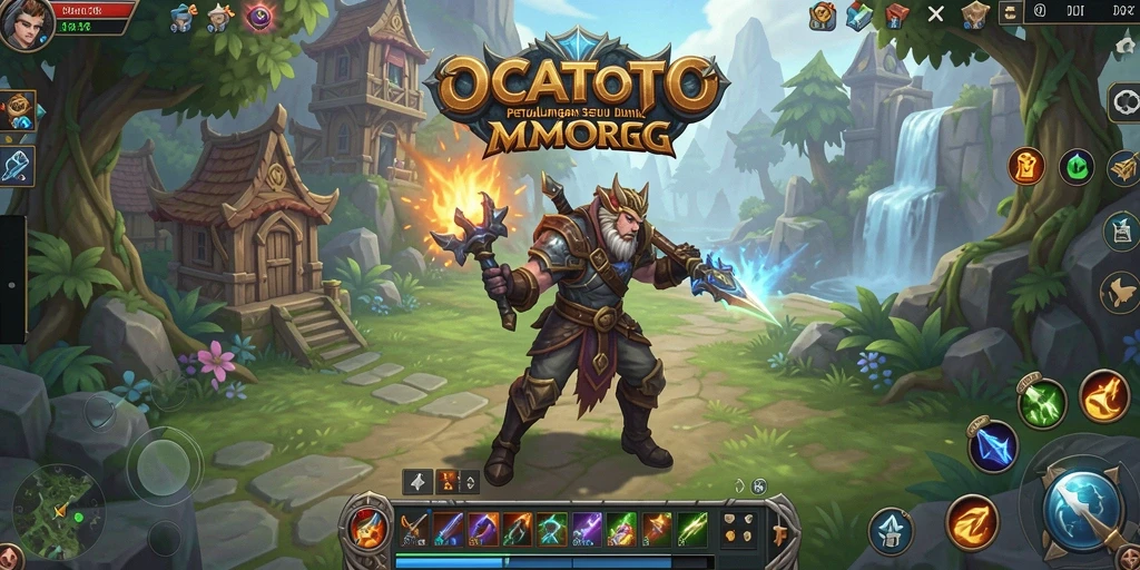 Screenshot OCATOTO menampilkan aksi pertarungan seru dan grafis yang menakjubkan.