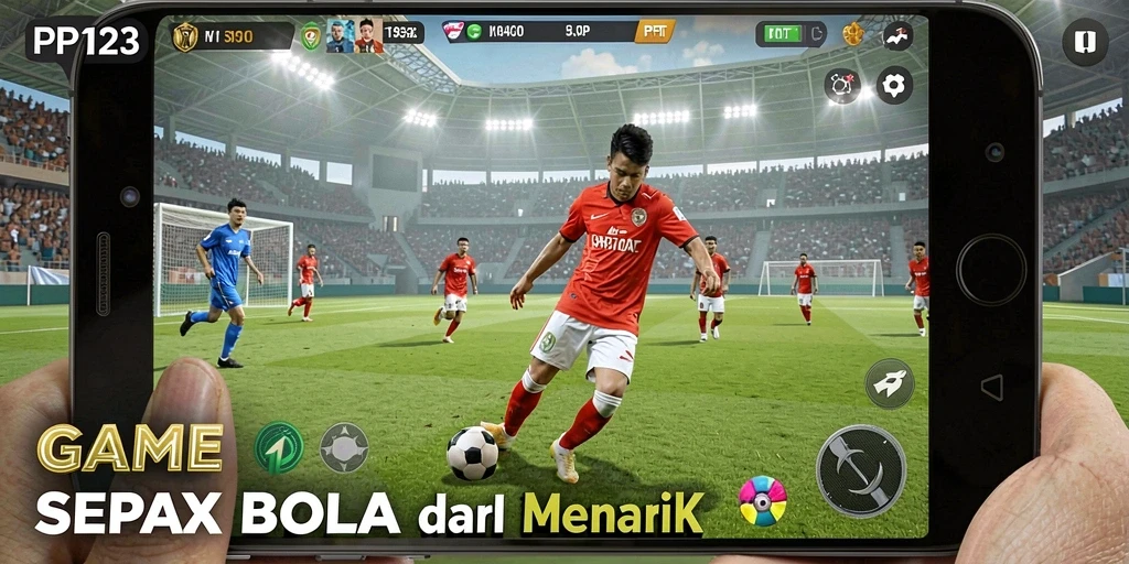 Gameplay seru dari PP123 dengan aksi sepak bola yang mengesankan.