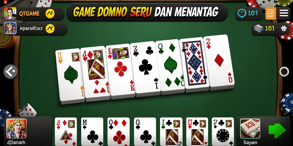 Tampilan gameplay QTGAME yang seru dengan grafis menarik.