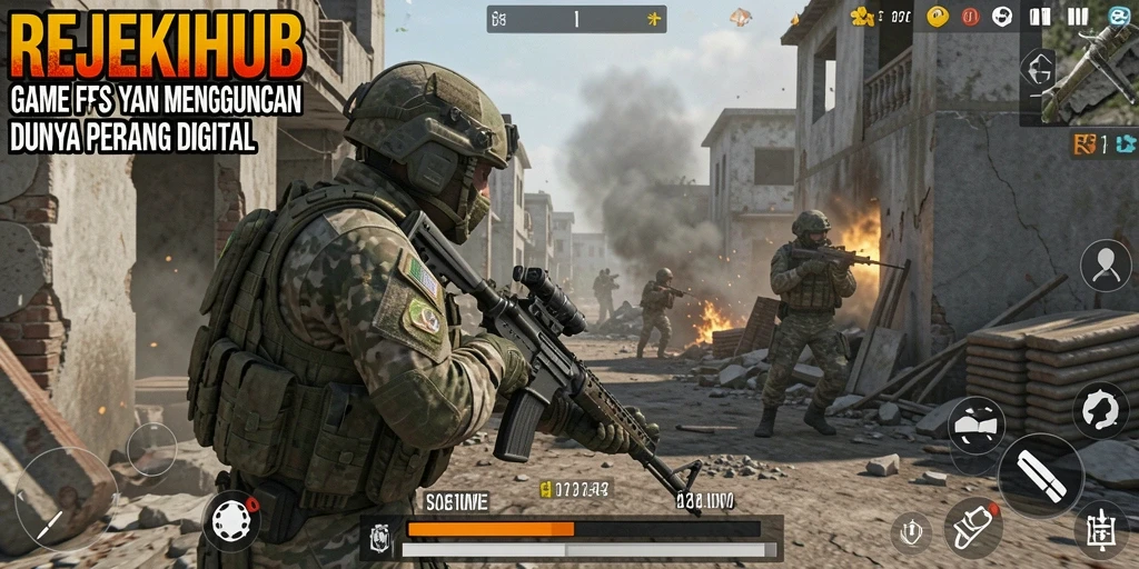 Tampilan gameplay intens dan seru dalam REJEKIHUB.