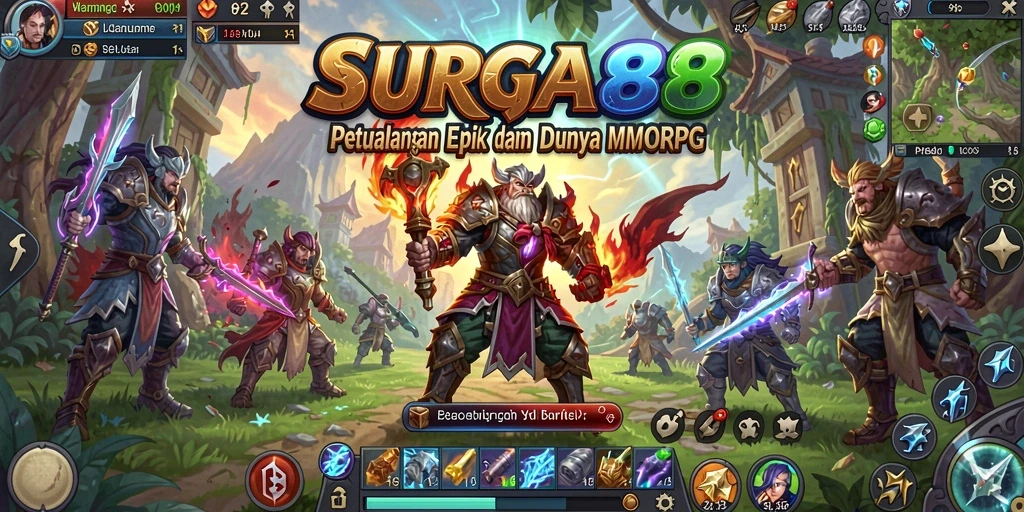 Tampilan gameplay SURGA88 yang mendebarkan dan penuh aksi.