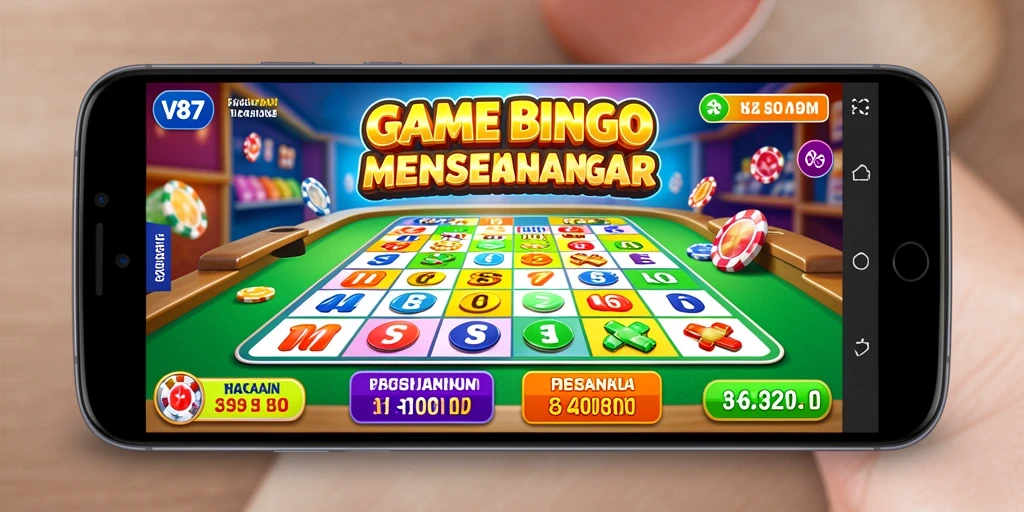 Tampilan gameplay seru dari V87 dengan interaksi Bingo.